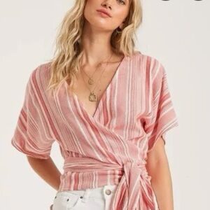 Billabong Local Shores Wrap Top, size M